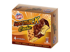 Pack Glace Supermack Cookie Casty 4 unités 150ml