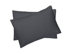 Taie d'Oreiller Richbond  Microfibre Gris Carbone 50x70 cm