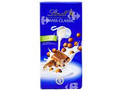 Tablette de Chocolat au Lait aux Noisettes Swiss Classic Lindt 100g