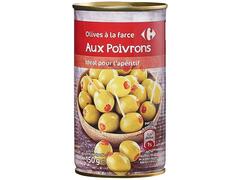 Conserve d'Olives Farcies aux Poivrons Carrefour 150g