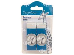 Gommes Plastiques Carrefour 2 unités
