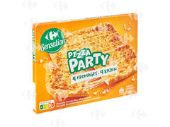 Pizza Rectangulaire aux 4 Fromages Carrefour 600g.