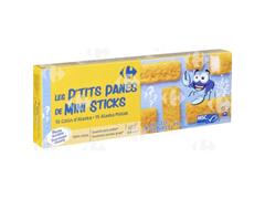 Bâtonnets Panés Colin d'Alaska Carrefour Blanc 450g