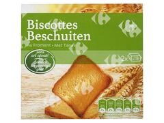 Biscottes au Froment Sans Sel Carrefour 300g
