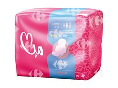 Serviettes Hygiéniques Épaisses Maxi Long Mia 9 unités.