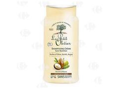 Shampooing Crème Soin aux Huiles d'Olive, Karité & Argan Nutrition Cheveux Secs et Abîmés Le Petit Olivier 250ml.