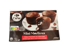Mini Moelleux Chocolat Carrefour 156g 6 unités