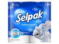 Papier Hygiénique Super Soft 3 Plis Selpak 8 rouleaux