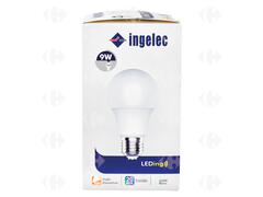 Lampe Led Filetage Blanche A60 09W E27