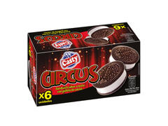 Pack Glace Sandwich Circus Casty 6 unités 90ml