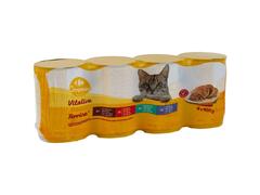 Assortiment de 4 Pâtées pour Chats Adultes Carrefour 4x400g