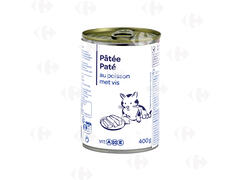 Pâtée au Poisson pour Chats Carrefour Blanc 400g