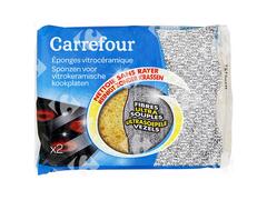 Éponges Grattantes Vitrocéramique Carrefour 2 unités