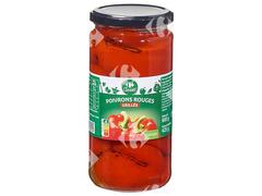 Poivrons Rouges Entiers Grillés et Pelés Carrefour 660g.