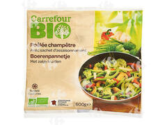 Légumes Cuisinés Bio Poêlée Champêtre Carrefour Bio 600g.