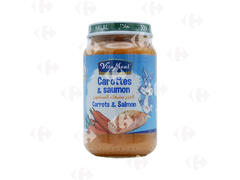 Compote de Saumon et Carottes sans Gluten ni Lactose Vitameal 200g.