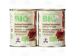 Double Concentré de Tomates Bio Carrefour Bio 214g.