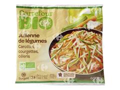 Julienne de Légumes Carottes Courgettes Céleris Carrefour Bio 600g