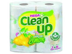 Essuie tout 2 plis Lemon Décor Clean Up Lot de 2 Rouleaux