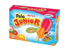 Bâtonnet Glace Yasmina Polo Orange Fraise 10 unités 50ml.