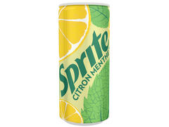 Boisson gazeuse citron menthe canette Sprite 25cl.