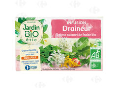 Infusion Bio Draineur Saveur Fraise Bio Jardin Bio 30g.