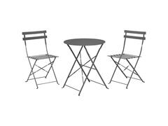 Table 2 Chaisses en Gris en Acier avec une Table