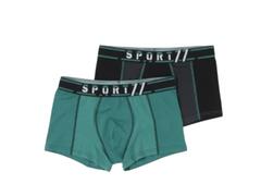 Lot 2 Boxers Homme Sport Vert TEX