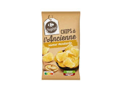 Chips à l'Ancienne Saveur Moutarde Carrefour 150g