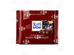 Tablette de Chocolat aux Raisins et Noisettes Ritter Sport 100g