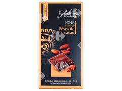Tablette de Chocolat Noir Éclats de Fèves de Cacao Carrefour Sélection 100g