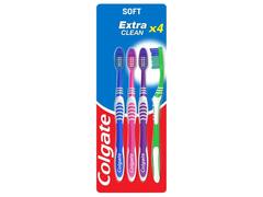 Brosse à Dents Extra Clean Souple Colgate 4 unités