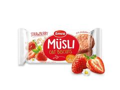 Biscuit Avoine Sans Sucre Fraise Müsli Emco 60G