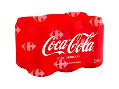 Boisson gazeuse Coca-Cola canette 6x33cl.