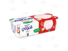 Pack Yaourt Brassé Fraise Velouté Danone 8x110g.