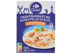 Plat Cuisiné Colin Riz et Fruits de Mer Carrefour Classic 300g