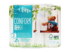 Papier Hygiénique 2 plisConfort Fresh Carrefour 6 unités