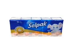 Mouchoir de Poche 4 Plis Lotion Selpak 10 unités.