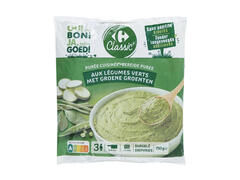 Purée 4 Légumes Verts Carrefour Classic 750g.