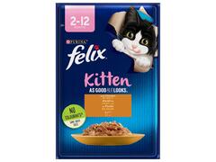 Pochons Chat Junior Poulet Felix 85g