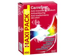 Lingettes Anti-transfert Carrefour 60 feuilles