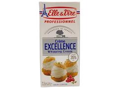 Crème à fouetter UHT 35% Elle et Vire 1L.