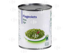 Conserve Flageolets Extra-Fins Carrefour Blanc 800g