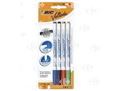 Feutre Effaçable à Sec 1721 Fin Couleurs Assorties BIC Vellada 4 pièces