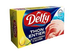 Thon Entier à l'Huile Végétale et au Citron Delfy 125g