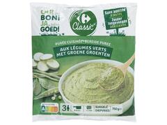 Purée 4 Légumes Verts Carrefour Classic 750g.