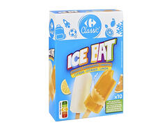 Bâtonnets Glace Citron Orange Carrefour Classic 10 unités 415g