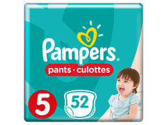 Couches-Culottes Baby-Dry Taille 5 (12-18Kg) Pampers 52 unités