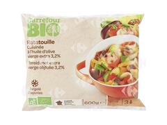 Légumes Cuisinés Bio Ratatouille Carrefour Bio 600g.