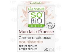 Crème Nourrissante Texture Onctueuse mon Lait d'Ânesse Bio So'Bio 50ml